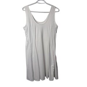 Lole white mini dress with inner shorts size L